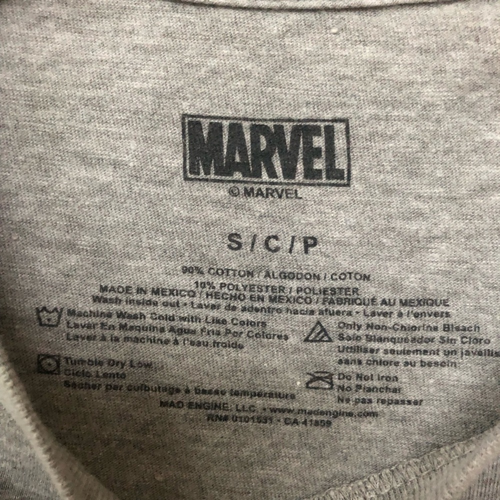 MEN’S MARVEL Camo Skull T-Shirt - Picture 3 of 3